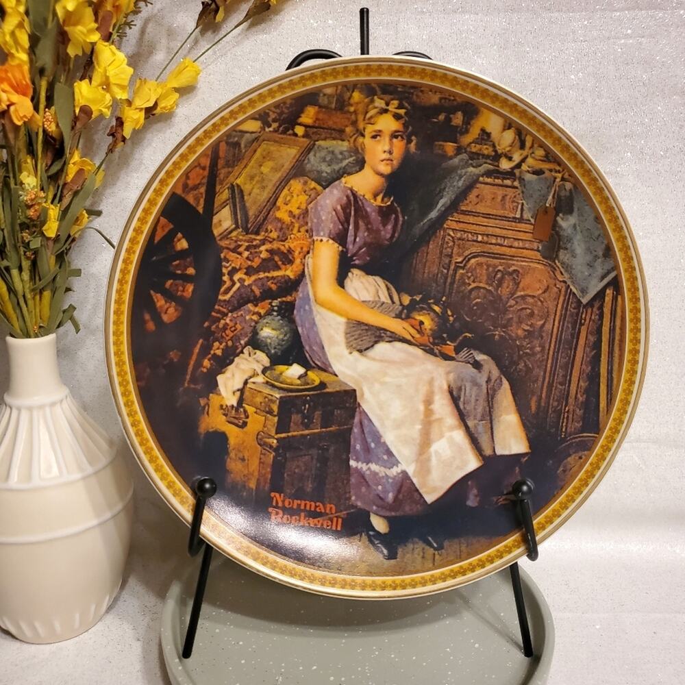 Edwin M. Knowles Dreaming in the Attic Collector's Plate